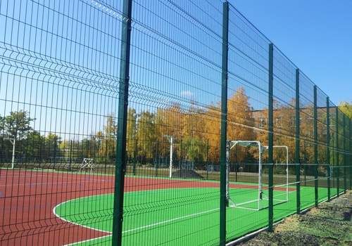 3Д забор для футбольной площадки в Лысьве