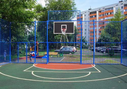 Забор Protect для баскетбольной площадки в Лысьве